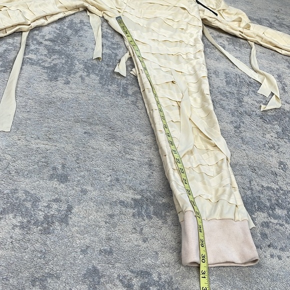 NWT Tipsy Elves Mummy Costume Onesie Jumpsuit Cream Halloween Hooded Sz M - Picture 11 of 15